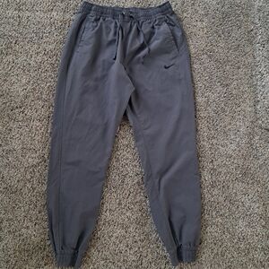 NIKE XL SLIM FIT COTTON NYLON GRAY TAPERED JOGGERS
